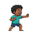 Example 8-bit game character